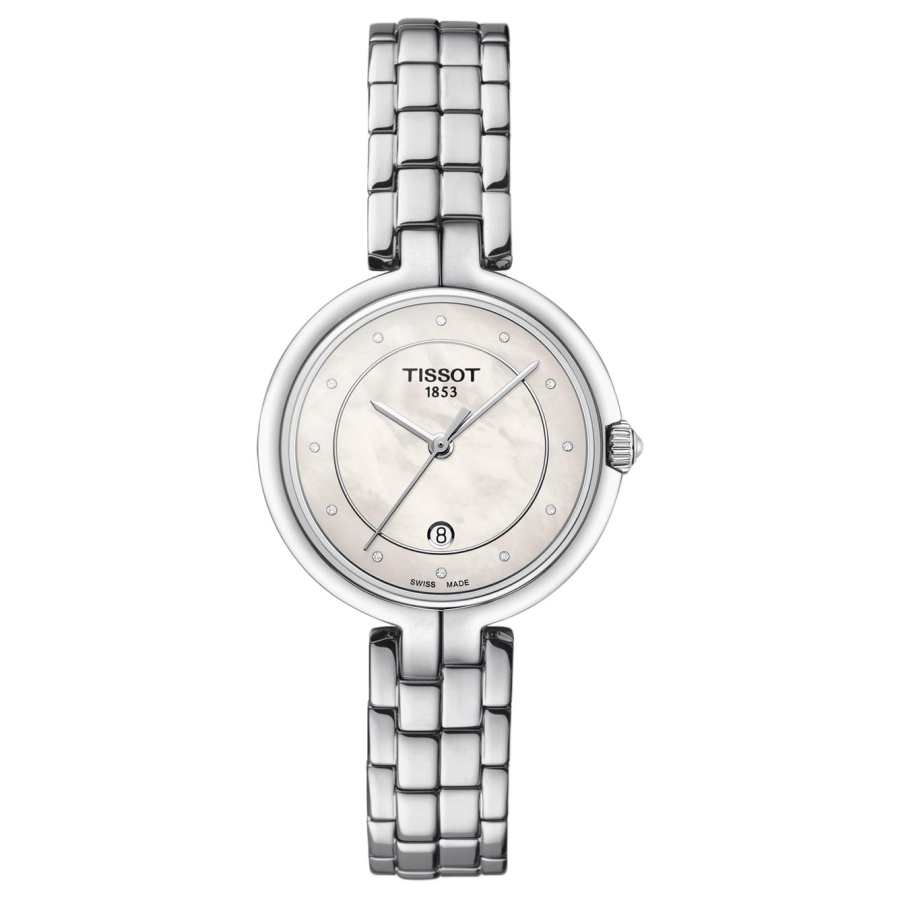 TISSOT Flamenco Collection Quartz Movement Women's Watch 30mm Mother of Pearl Color Watch Dial
