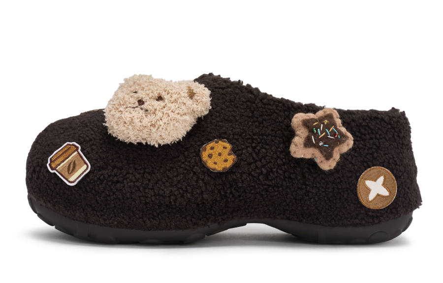 Adidas Originals ADIFOM STAN MULE 811 Manufacturing, Fun Coffee Sweet Style, Warm, Soft, Plush Fleece Lined