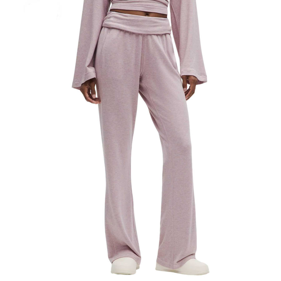 Lululemon Casual Pants Women's EDPOHeathered Porcelain Pink Moderate Flared Pants