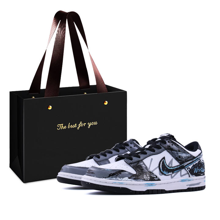Nike Nike Dunk Shopping Bag CNY Winter, Ink Frost Winter Trail Lightweight Breathable Height Increasing Low top