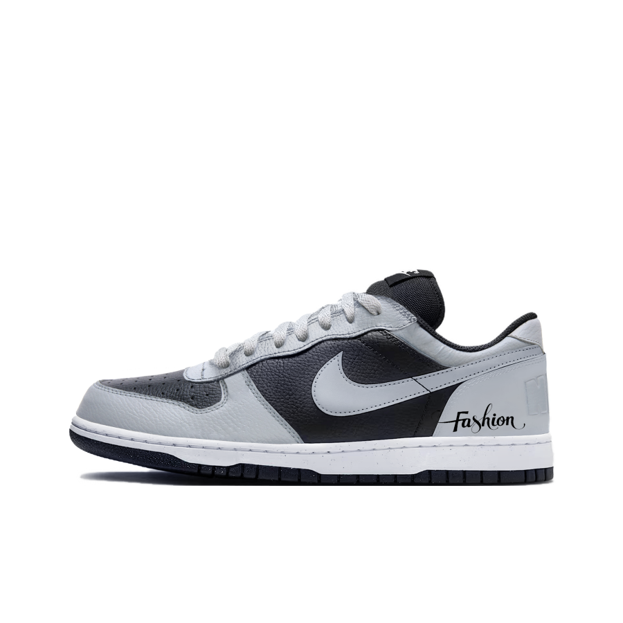 Nike Nike Big Shadow Gray Leather Cushioning Low top Skateboard Shoes Men's Black Gray