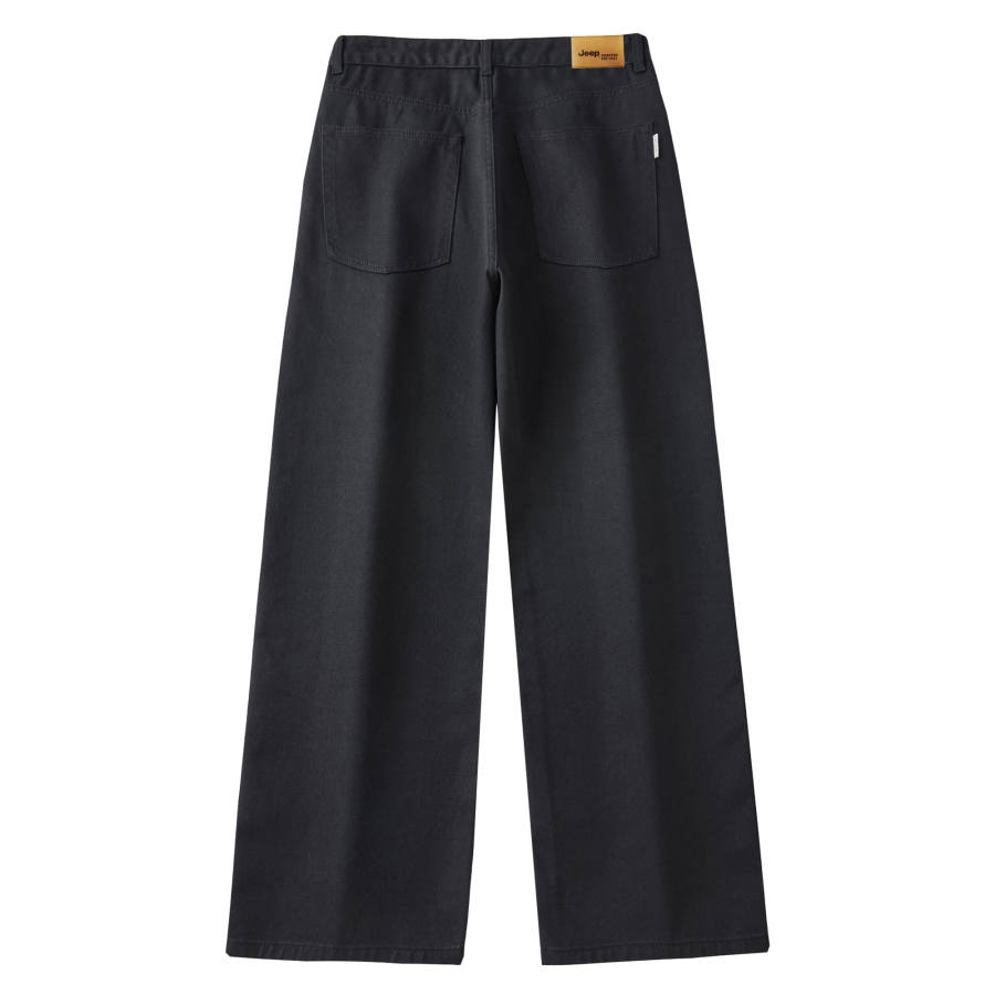 Jeep Casual Pants Unisex Black Moderate Straight Fit Pants