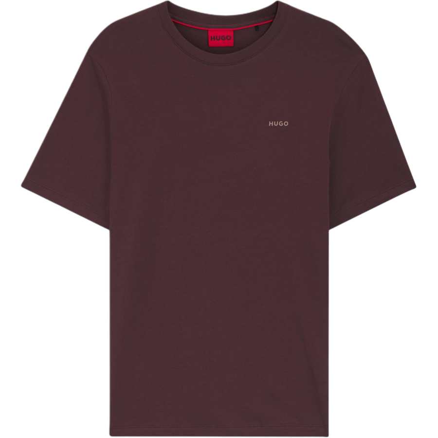 HUGO BOSS T Shirts Men's Light Brown Crew Neck Moderate Straight Fit