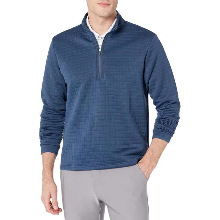Adidas Adidas DWR Sweatshirts Men's Marine Blue Stand Collar Moderate