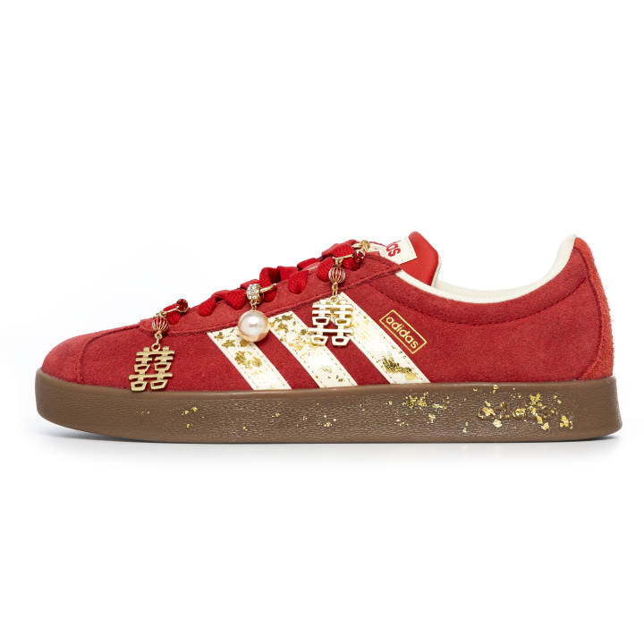 Adidas Adidas Vl Court Classic Low top Skateboard Shoes Unisex Red
