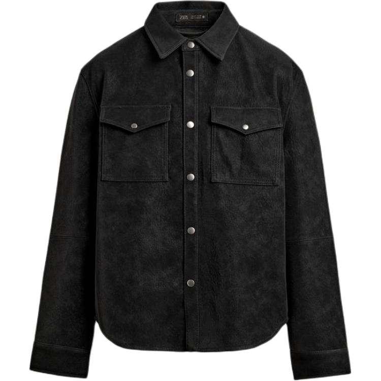 ZARA ZARA Jackets Men's Black Lapel Moderate Other