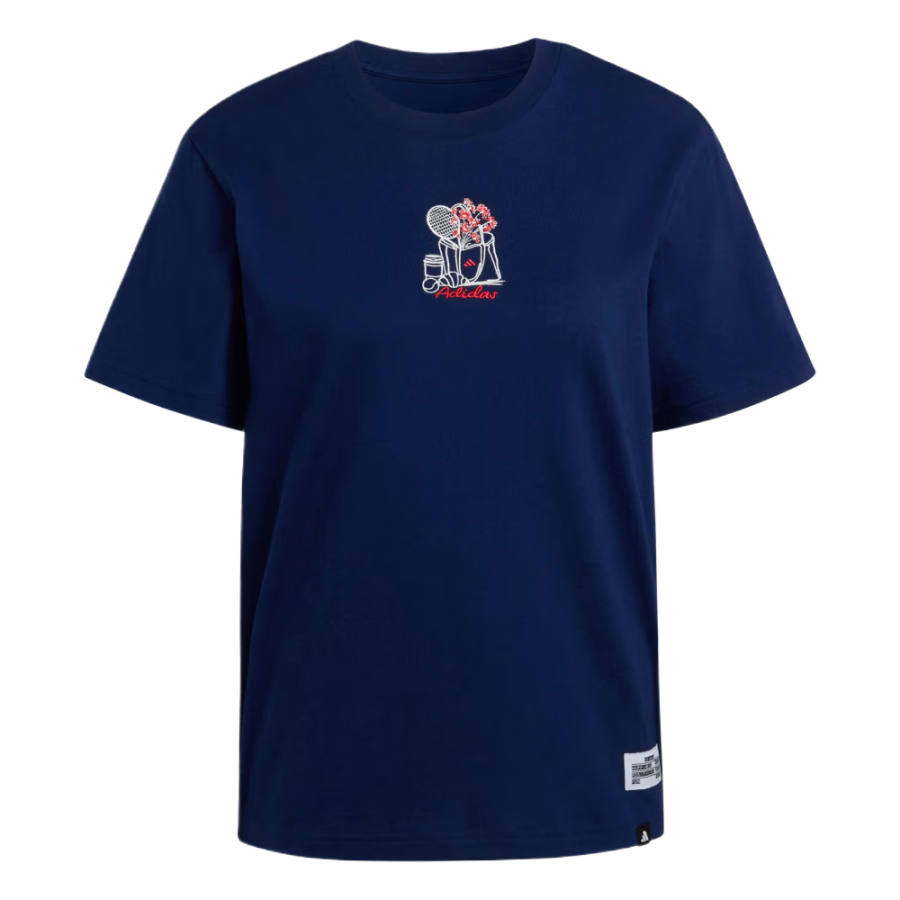 Adidas Adidas T Shirts Women's Dark Blue Crew Neck