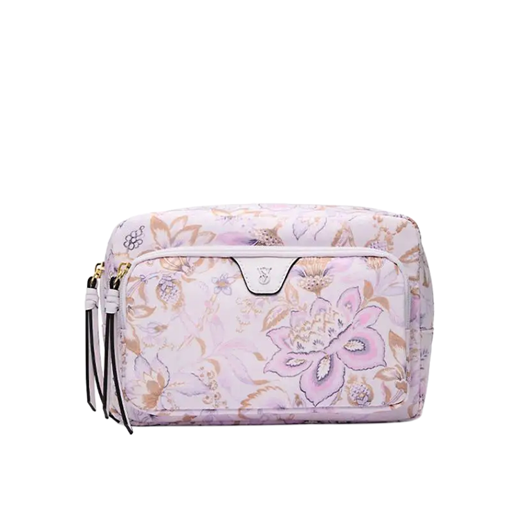 Victoria's Secret Taro Purple Print Makeup Bags Portable