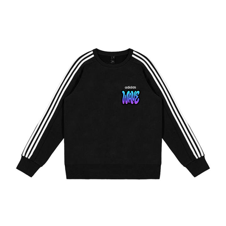 Adidas Adidas Sweatshirts Men's Black Crew Neck Moderate