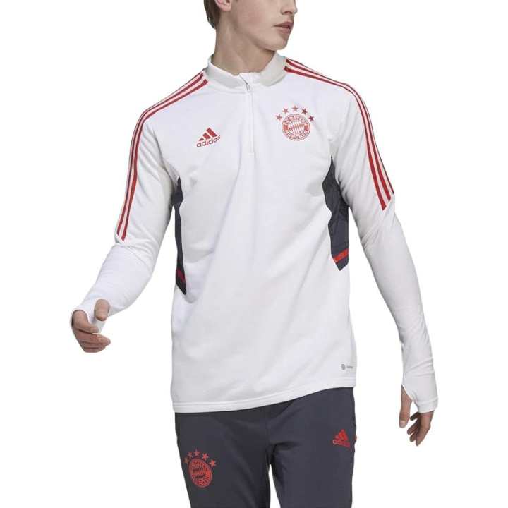 Adidas Adidas Sweatshirts Men's White Stand Collar Moderate