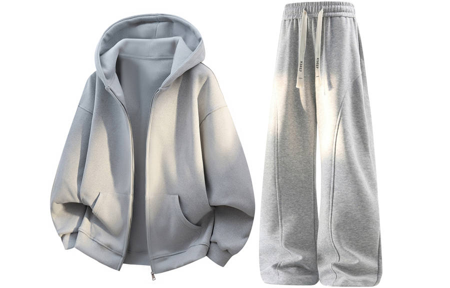 X1617 Sweatshirt Sets Unisex Hooded Moderate