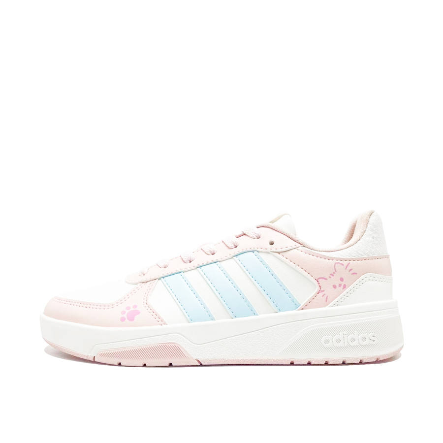 Adidas Adidas COURTBEAT Cute Cat Pink Paw Coverage Abrasion Resistant Slip Resistant Wrapping, Wear Resistant And Non Slip