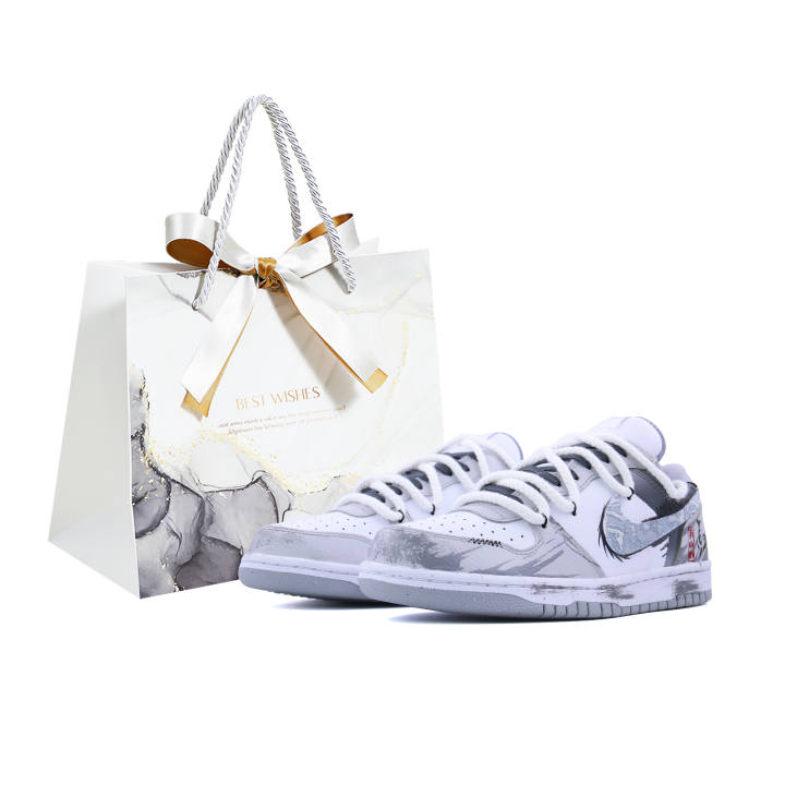 Nike Nike Big Low Shopping Bag CNY Horse Year, Auspicious Hooves Coverage Low top Skateboard Shoes Men's Smoke Gray