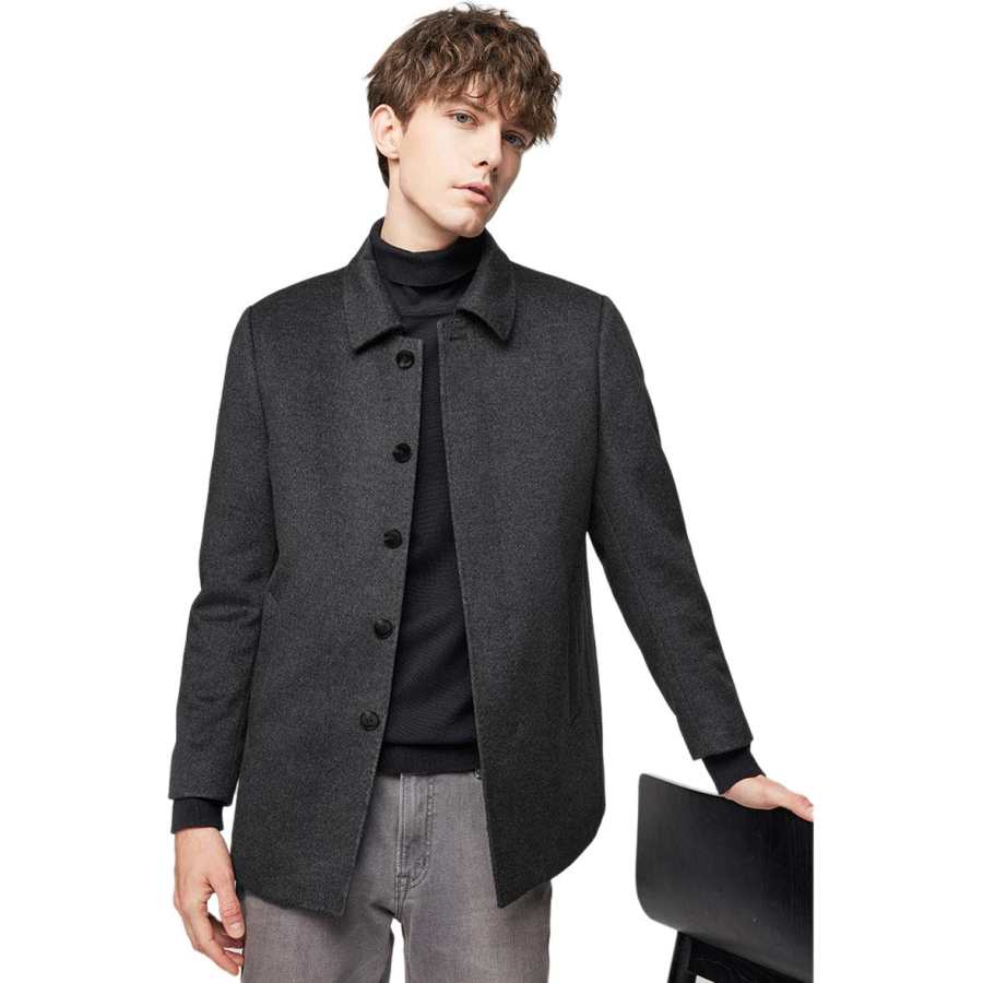 Hodo Hodo Coats Men's Lapel Thickened
