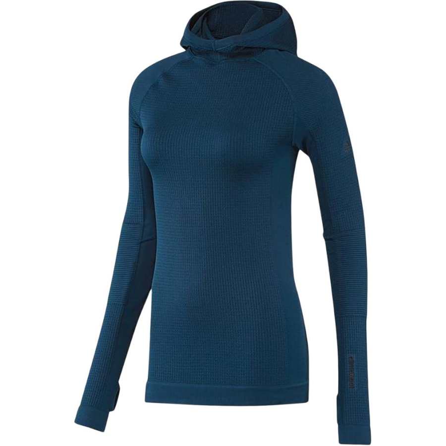 Adidas Adidas Sweatshirts Women's Dark Blue Hooded Non Detachable Moderate