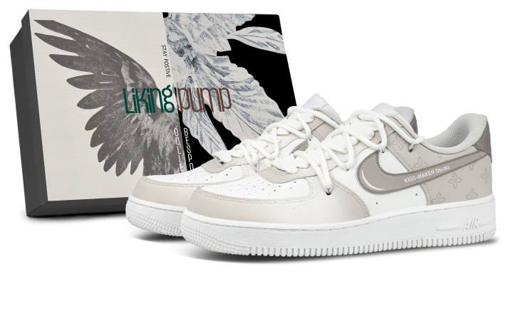 Nike Nike Air Force 1 Leather Coverage Thermal Cushioning Low top Skateboard Shoes Unisex