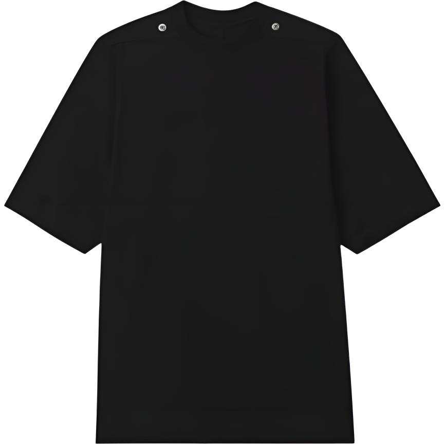RICK OWENS T Shirts Men's Black Crew Neck Moderate