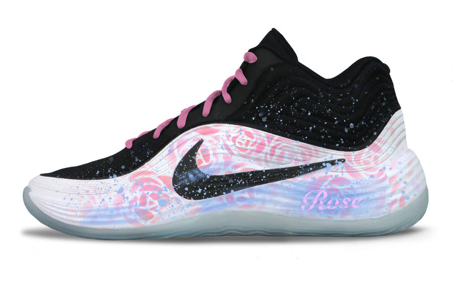 Nike Nike Precision 8 Mid top Basketball Shoes Unisex Black White Pink