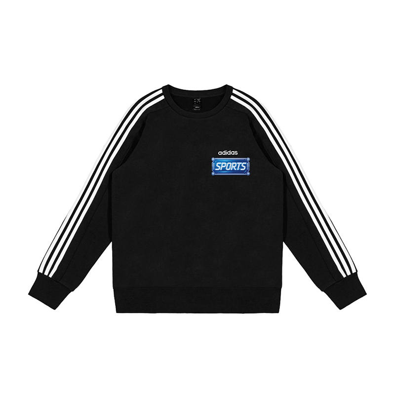 Adidas Adidas Sweatshirts Men's Black Crew Neck Moderate