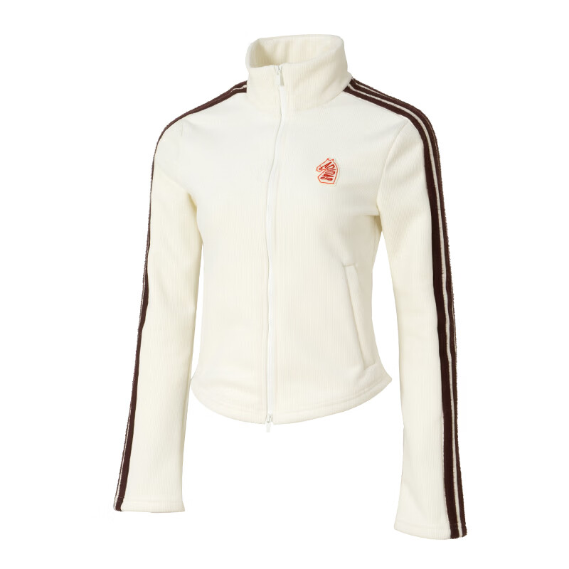Adidas Adidas Jackets Women's Ecru Stand Collar Moderate Other