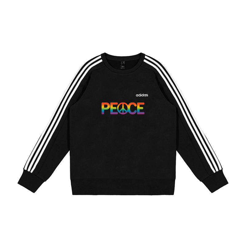 Adidas Adidas Sweatshirts Men's Black Crew Neck Moderate