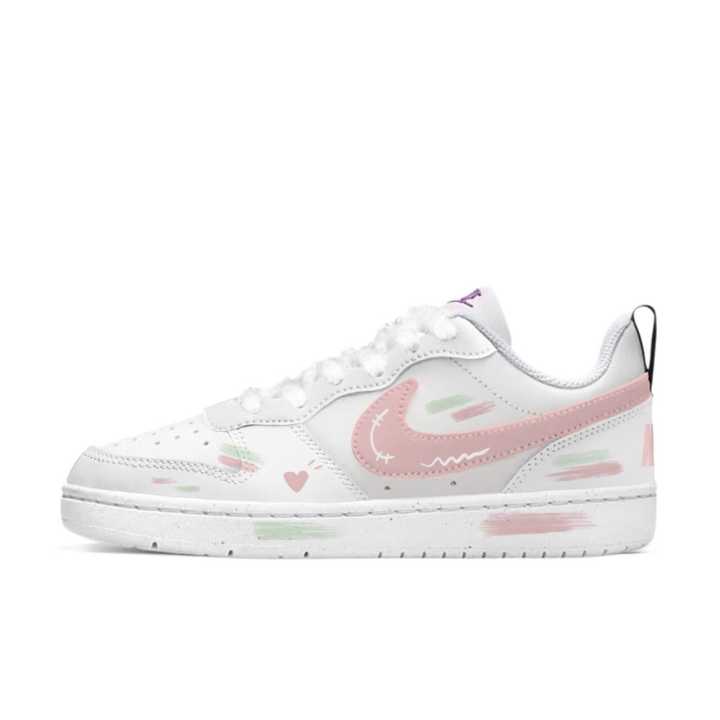 Nike Nike Court Borough Heartfelt Softness Synthetic Leather Slip Resistant Abrasion Resistant Low top