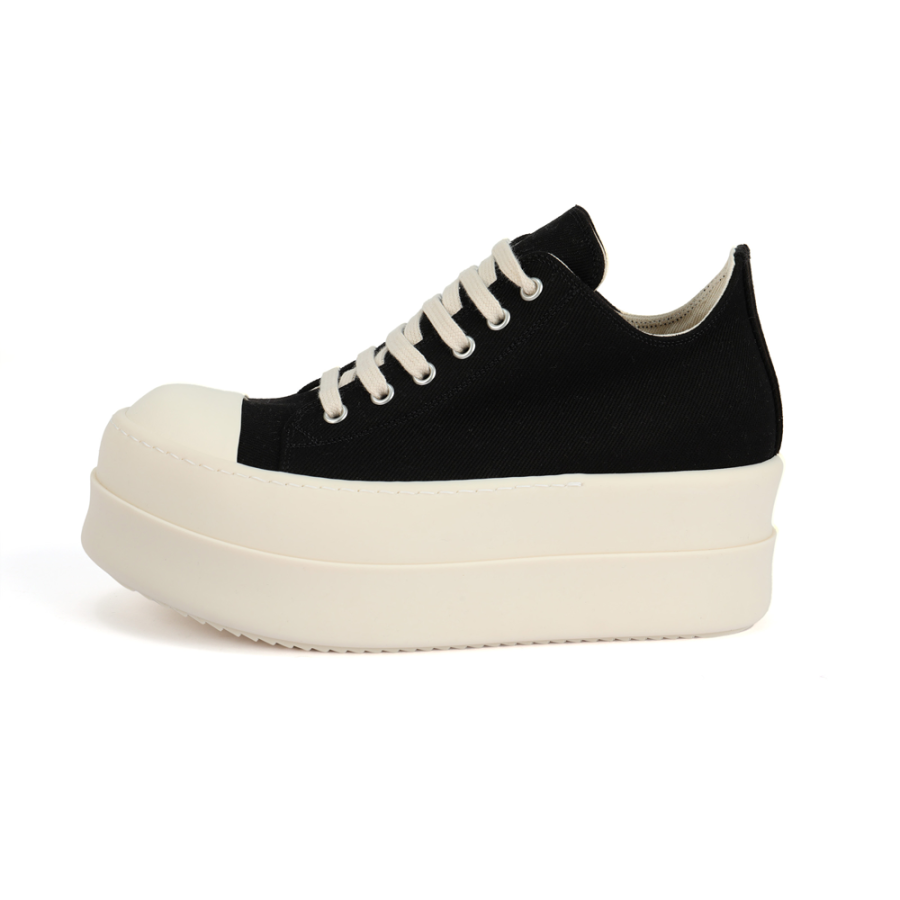 Rick Owens DRKSHDW Low top Canvas Shoes Women's Black