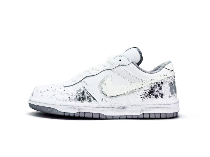 Nike Nike Big Abrasion Resistant Breathable Abrasion Resistant Breathable Low top Skateboard Shoes Unisex White