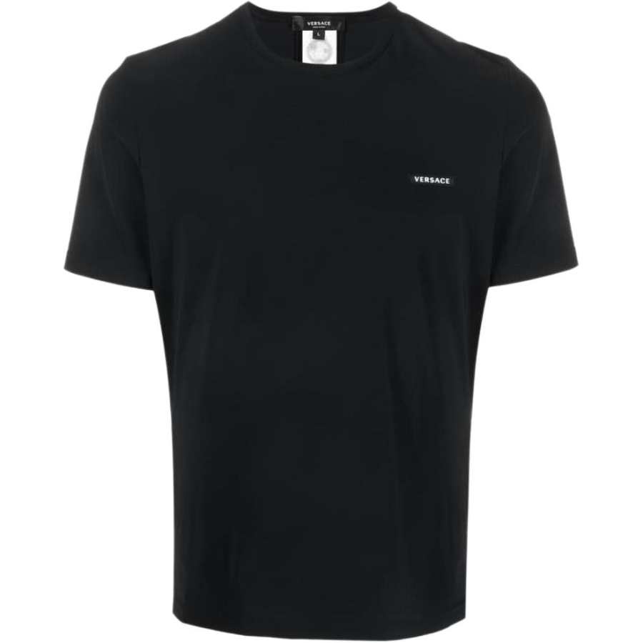 VERSACE Versace logo-patch T-shirt