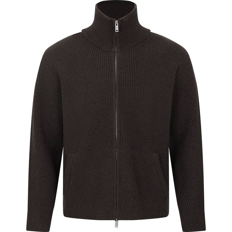 URBAN REVIVO Knitwear Men's Stand Collar Thickened Other