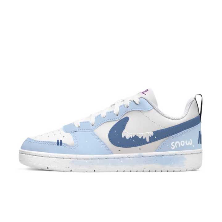 Nike Nike Court Borough Ice Melt Star Dot Synthetic Leather Slip Resistant Abrasion Resistant Low top