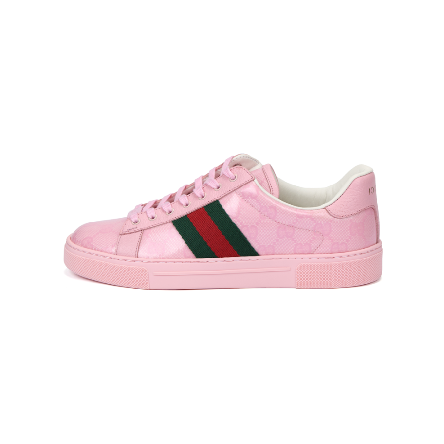Gucci Wmns Ace 'GG Crystal Canvas - Pink' Women's
