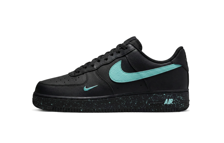 Nike Nike Air Force 1 Lv8 Green Leather Cushioning, Wear Resistant Low top Skateboard Shoes Men's Black, White