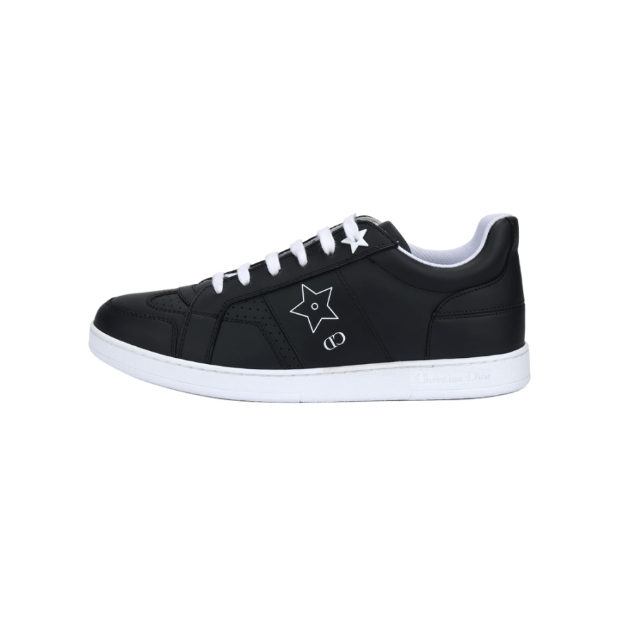 DIOR Star Platform Shoes Low top Stylish Skateboarding Shoes Women's Black