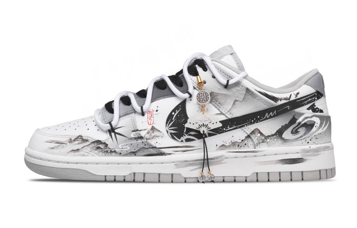 Nike Nike Winter Scenery Slip Resistant Abrasion Resistant Low top Skateboard Shoes Unisex Gray