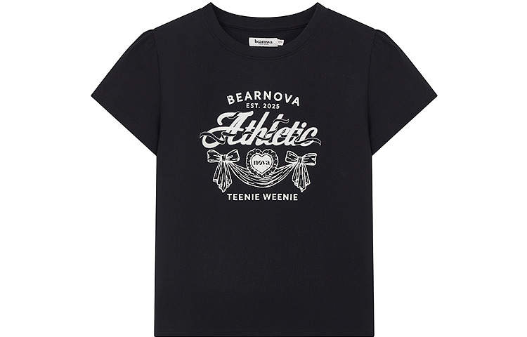 Teenie Weenie T Shirts Women's Crew Neck Moderate Straight Fit