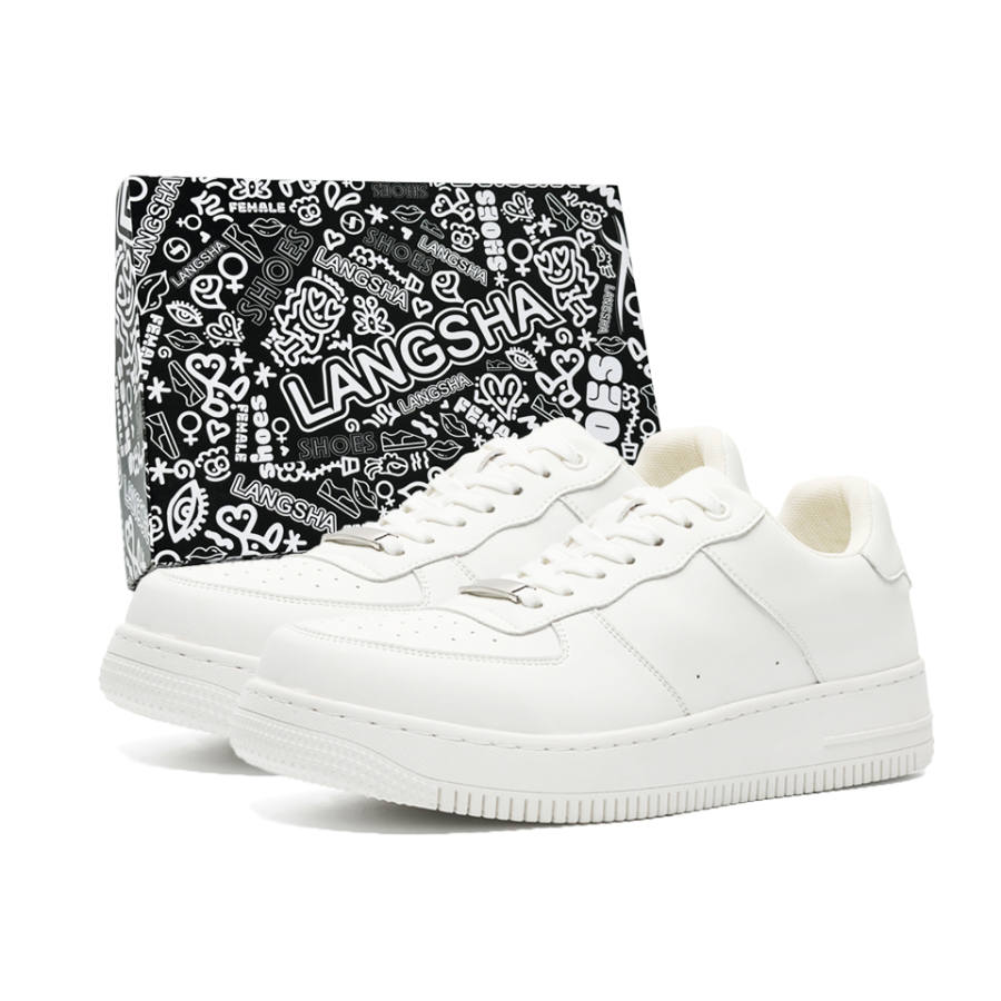 Lanza Classic Vintage Trendy Versatile Good Looking, Casual Sports F1 Commute Work Shoes Leather Low top