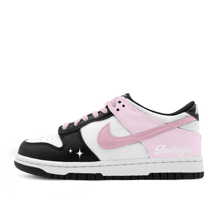 Nike Nike Dunk Starry Butterfly Synthetic Leather Cushioning Abrasion Resistant Slip Resistant Low top Skateboard Shoes