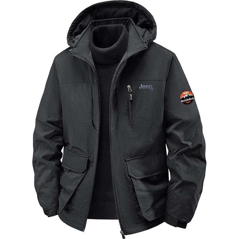 Jeep Puffer Jackets Unisex Hooded Thickened Other