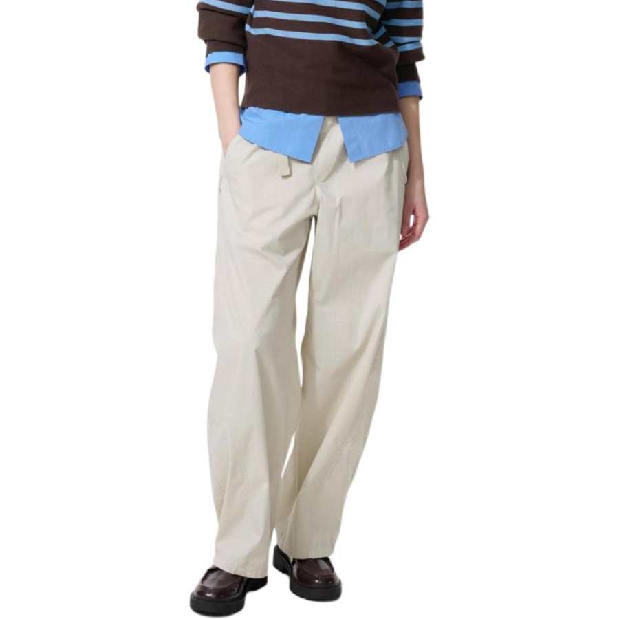 UNIQLO Casual Pants Women's Light Gray Moderate Wide Leg Pants