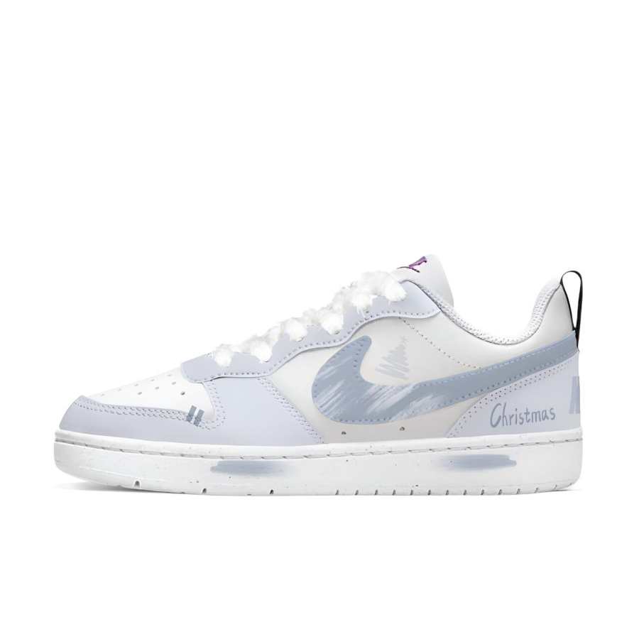 Nike Nike Court Borough Frost Velvet Steps Synthetic Leather Slip Resistant Abrasion Resistant Low top