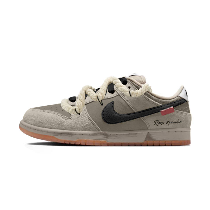 Nike Nike Dunk SB November Chronicles Suede Abrasion Resistant Low top Skateboard Shoes Unisex Brown