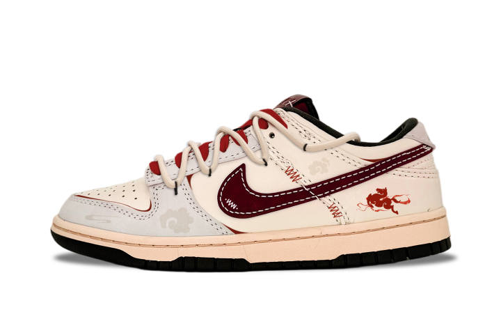 Nike Nike Dunk Horse Steps On Auspicious Clouds Abrasion Resistant Breathable Low top Skateboard Shoes Men's