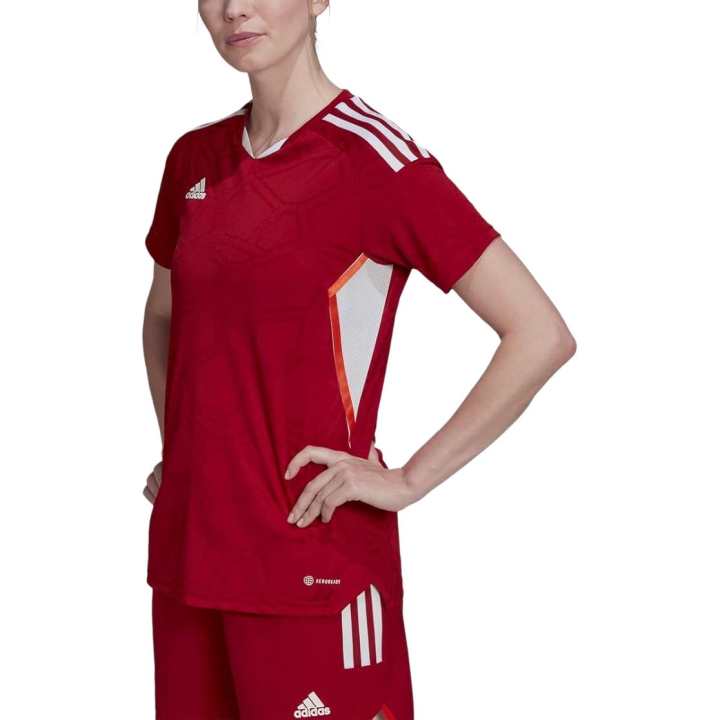 Adidas Adidas T Shirts Women's Red V Neck