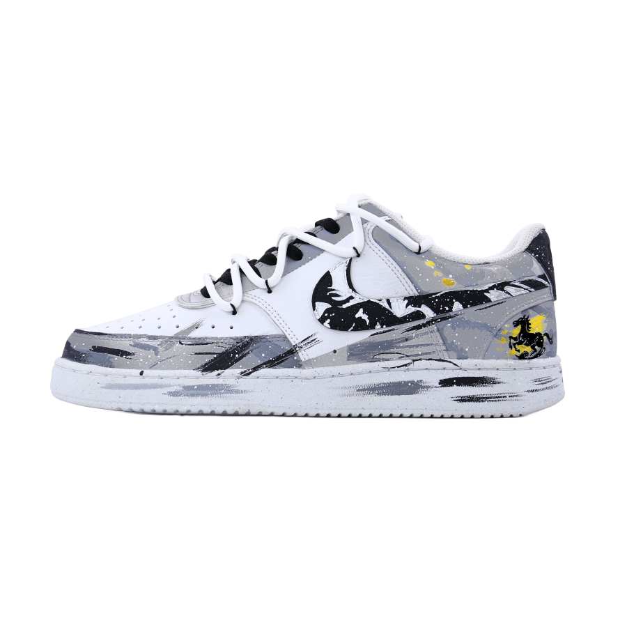 Nike Nike Court Vision 1 Yulan Magnolia Black Horse Abrasion Resistant Breathable Low top Skateboard Shoes Women's