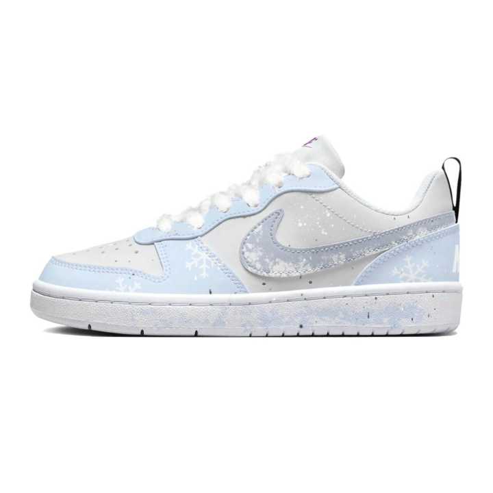 Nike Nike Court Borough Cedar Branch Covered With Snow Synthetic Leather Slip Resistant Abrasion Resistant Low top