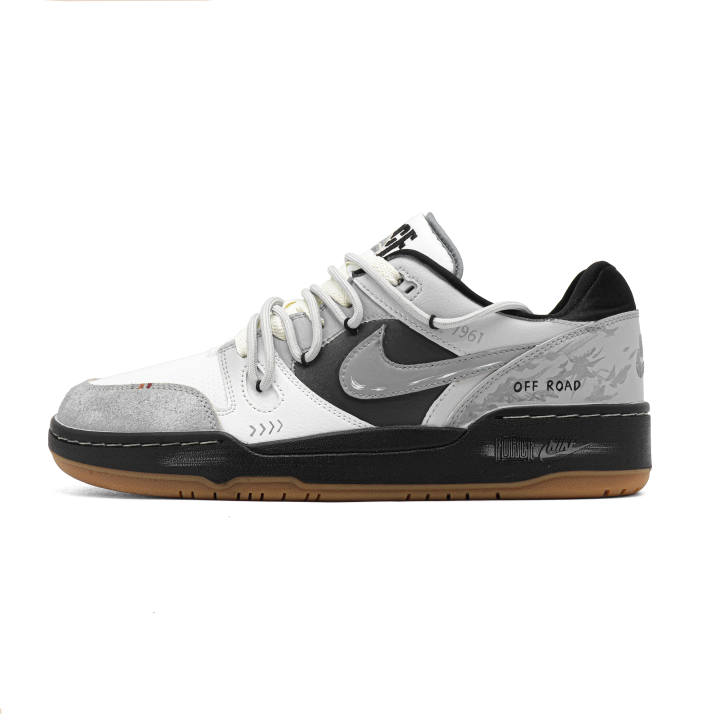 Nike Nike Full Force Gray Feather Low top Skateboard Shoes Men's Premium Gray