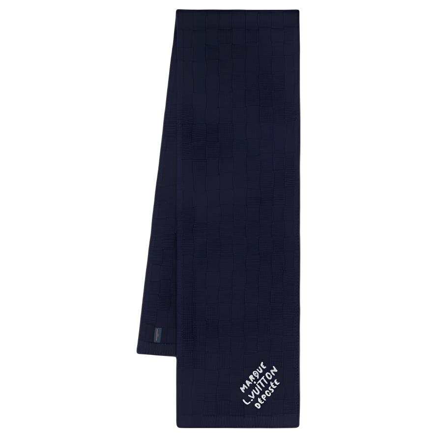LOUIS VUITTON LOUIS VUITTON Knit Scarves Men's Blue