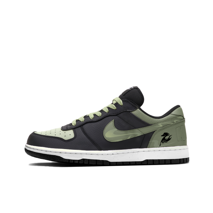Nike Nike Big Ink Forest Swift Horse Cushioning Low top Skateboard Shoes Men's Jasper