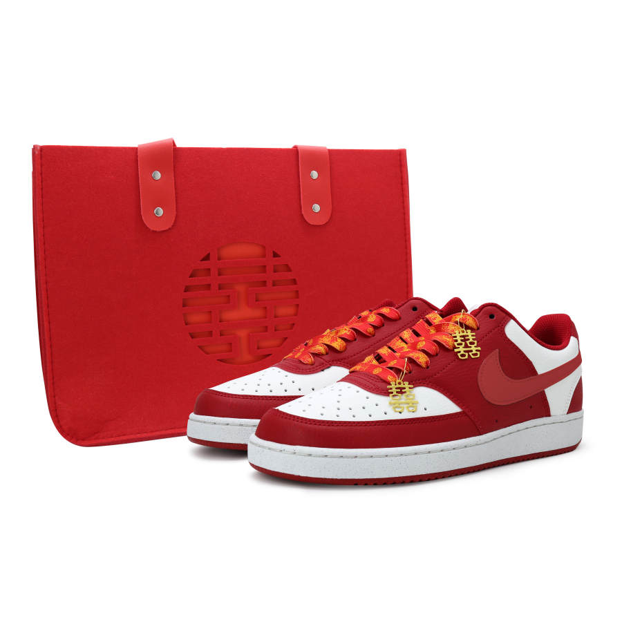 Nike Nike Court Vision 1 Love Forever, Celebration, Fashion Leather Moisture Wicking Abrasion Resistant Low top